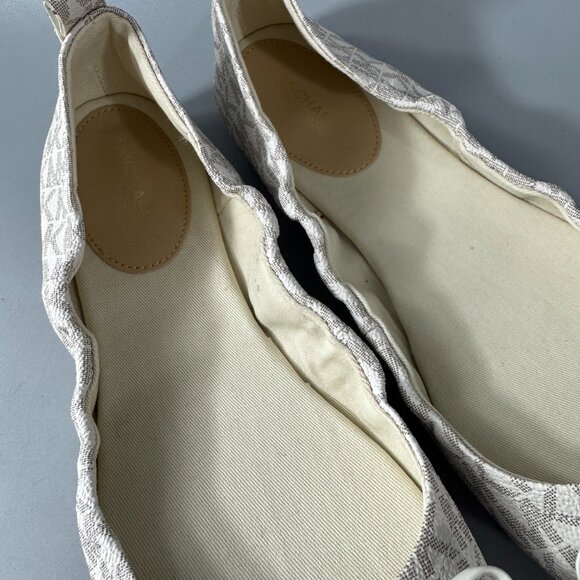 New MICHAEL MICHAEL KORS Juliette Logo Ballet Flat, Size 10 M - Picture 14 of 16
